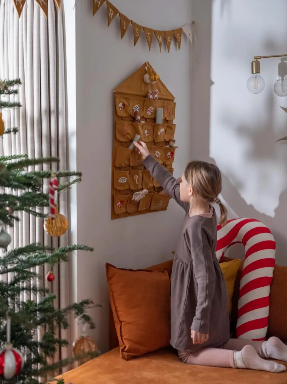 1-24 pakkekalender m. lommer - Nostalgi