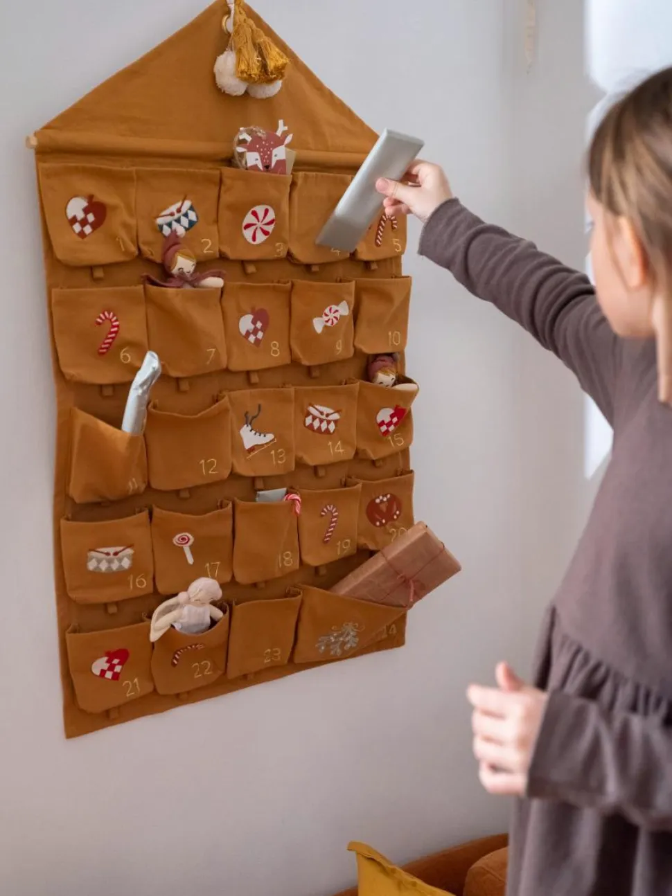 1-24 pakkekalender m. lommer - Nostalgi