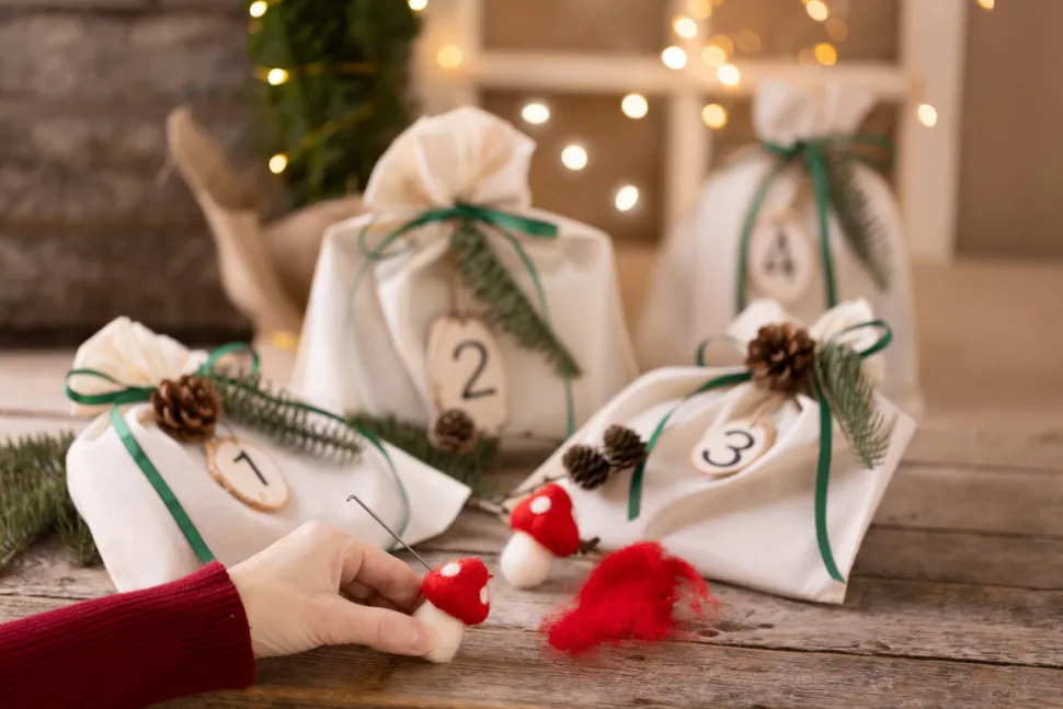 Adventskalender - Filte-projekter