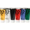Akrylmaling mat 20 ml. - Basisfarver, 6 stk