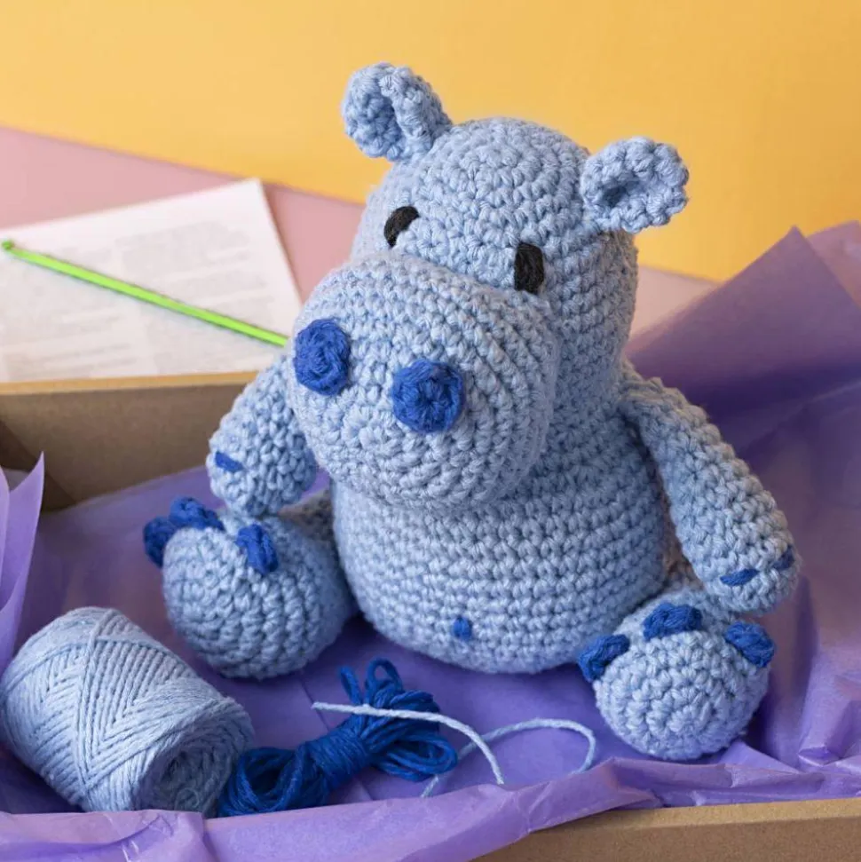 Amigurumi hæklekit - Flodhesten Frode