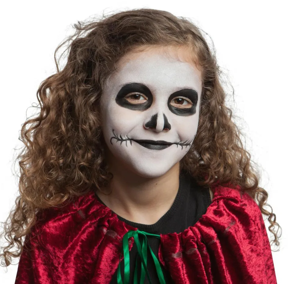 Ansigtsfarve - Palette m. 4 farver - Halloween