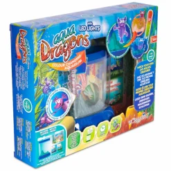 Aqua Dragons i farveskiftende akvarium med LED lys