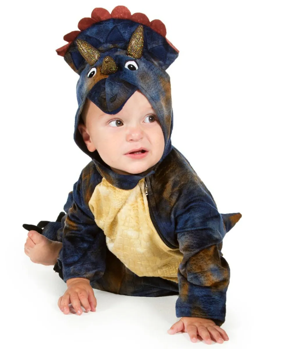 Babyheldragt - Triceratops, Flere str.