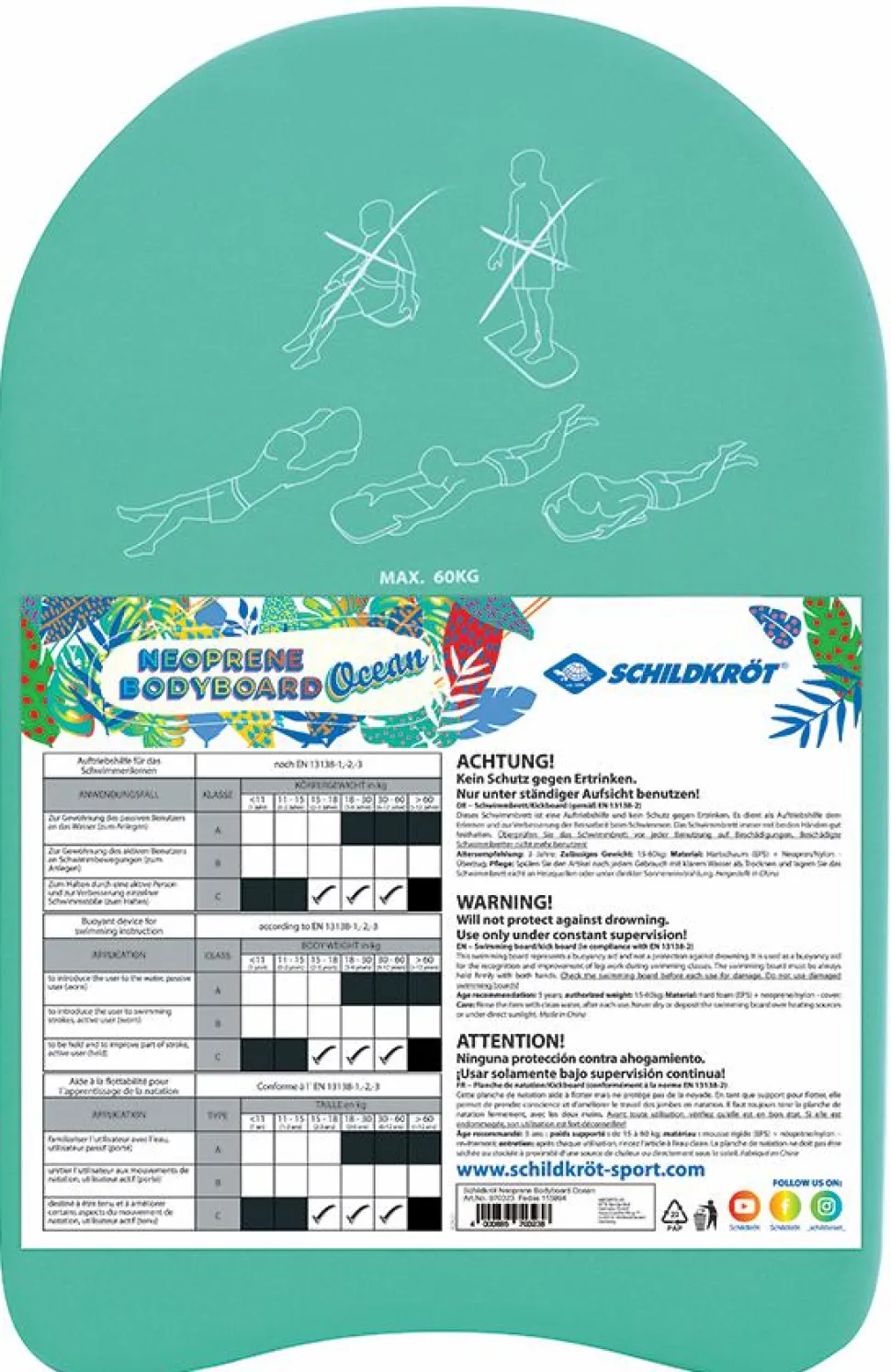 Bodyboard - Small (Ocean)