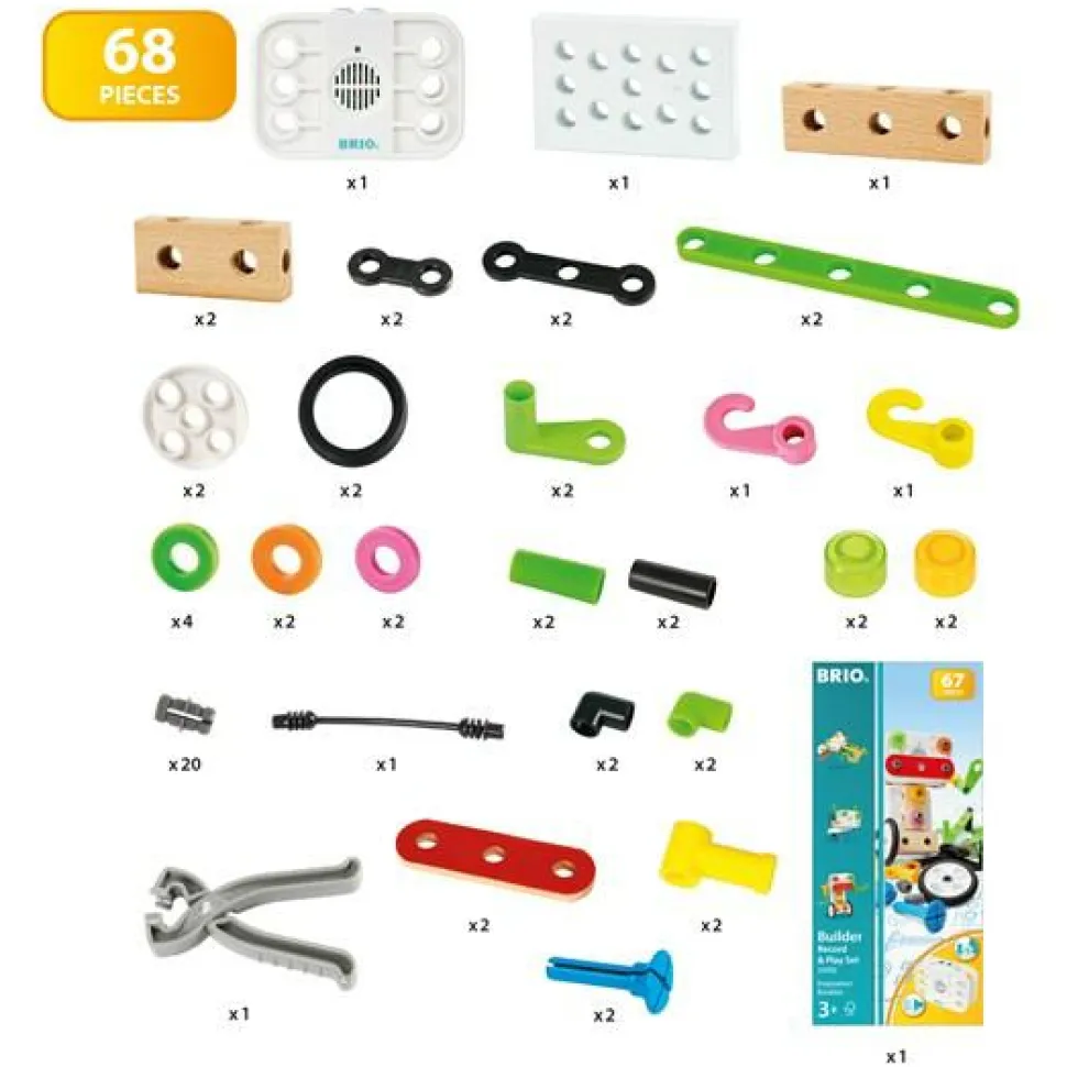 BRIO Builder - Sæt med optager og afspiller