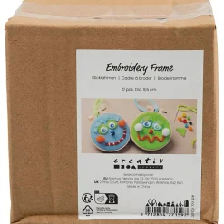 Broderiringe af plast Ø9,5 cm - 10 stk