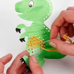 Broderisæt karton - Dinosaur