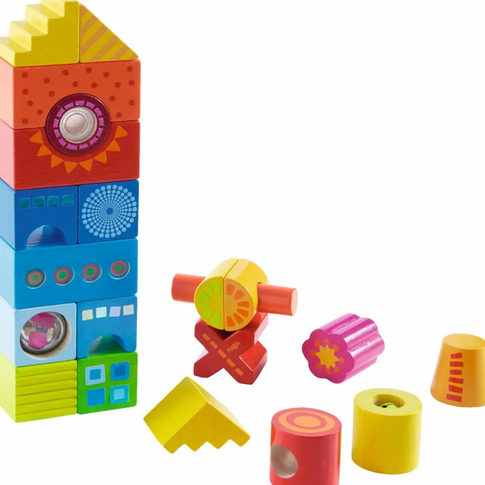 Byggeklodser - Kulørt, 21 dele