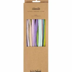 Chenille Ø6 mm. - Pastel, 25 stk