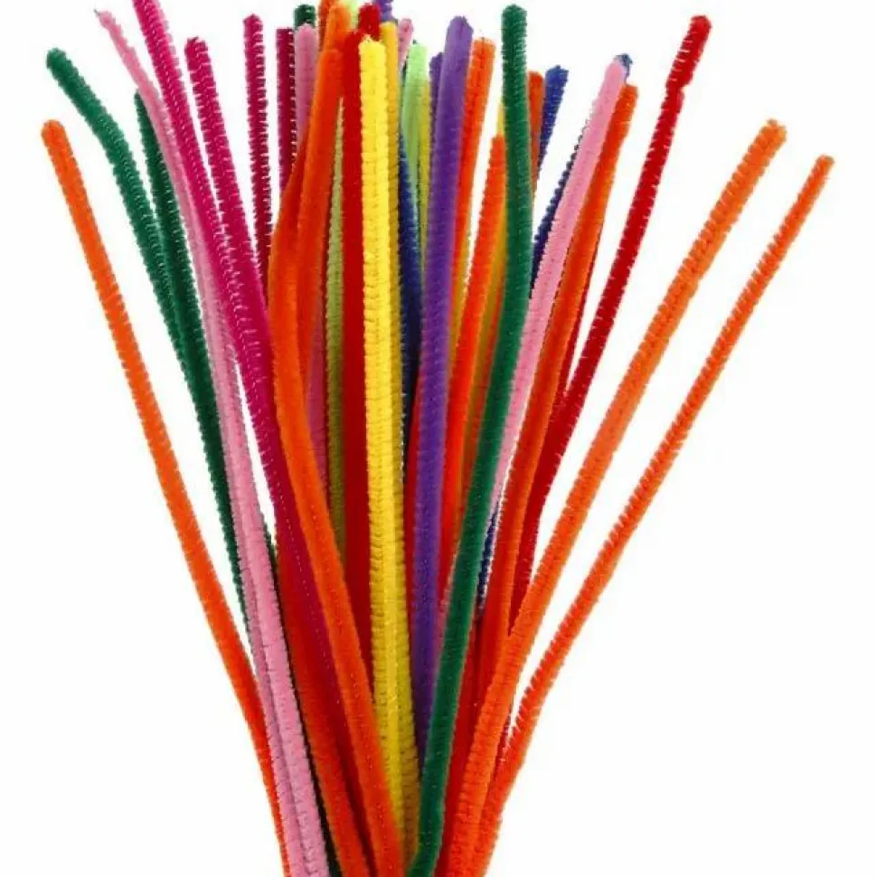 Chenille - Tykkelse 6 mm, 50 stk