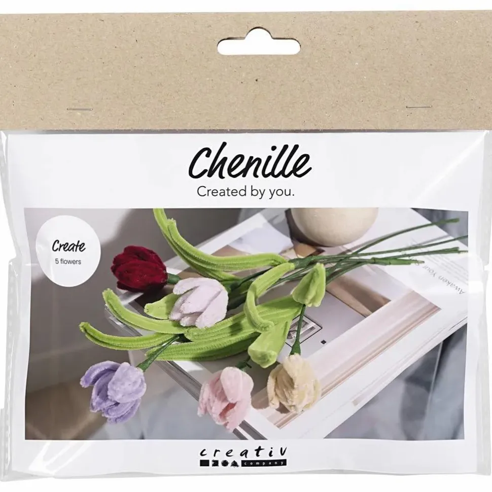 Chenilleblomster - Tulipaner, 5 stk