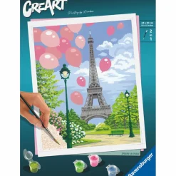 CreArt Paint by Numbers - Forår i Paris