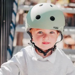 Cykelhjelm til baby, 45-51 cm - Green lines