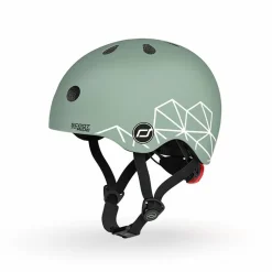 Cykelhjelm til baby, 45-51 cm - Green lines