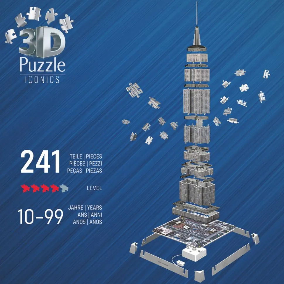3D puslespil LED m. 216 brk. - Empire State