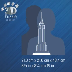 3D puslespil LED m. 216 brk. - Empire State