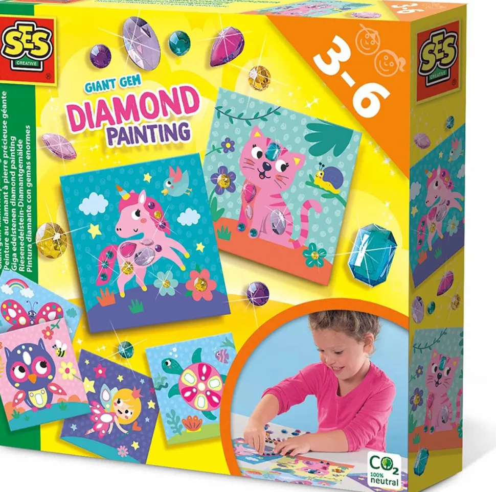 Diamantmosaik til små fingre
