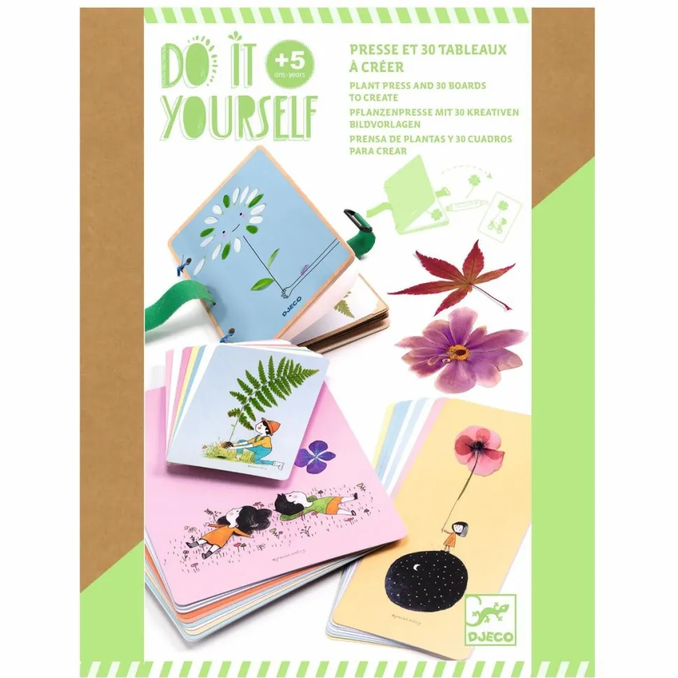 DIY - Lav kunstkort m. tørrede blomster