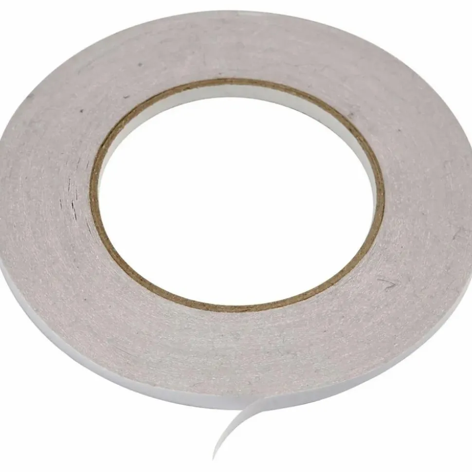 Dobbeltklæbende tape, B. 6 mm - 50 m x 6 stk