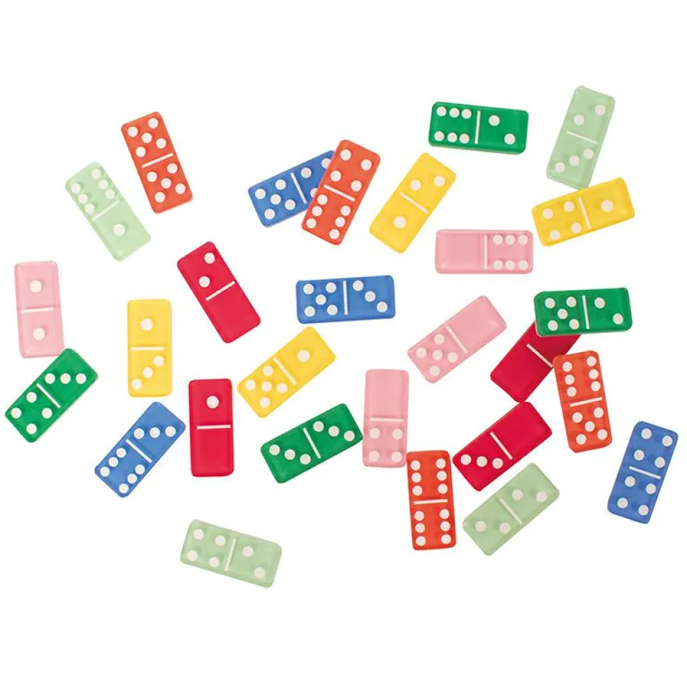 Domino til lyspanel - Transparent, 28 dele