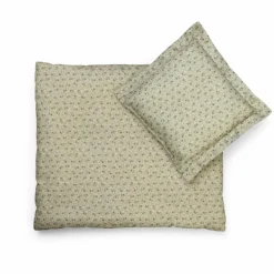 Dukke sengesæt - Mørk mint, 40 cm