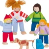 Dukkehus - Dukkefamilie inkl. hund