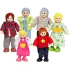 Dukkehusfigurer - Familie, inkl. bedsteforældre