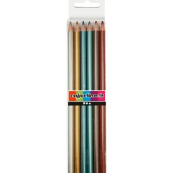 Farveblyanter - Metallic, 6 stk