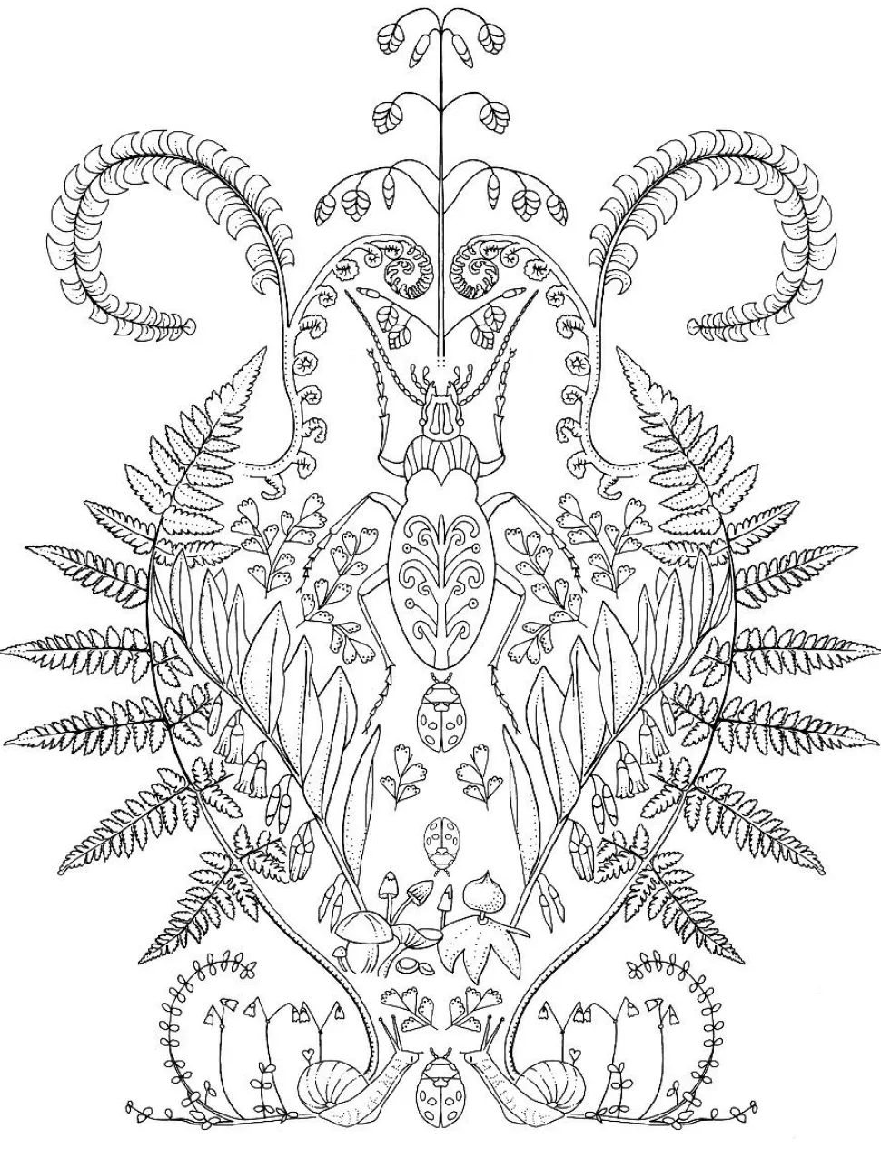 Farvelægningsbog - Insekter