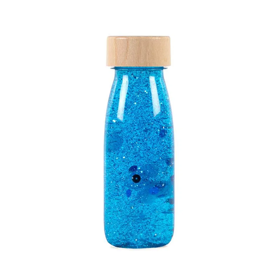 Fascinationsflaske - Blå glitter