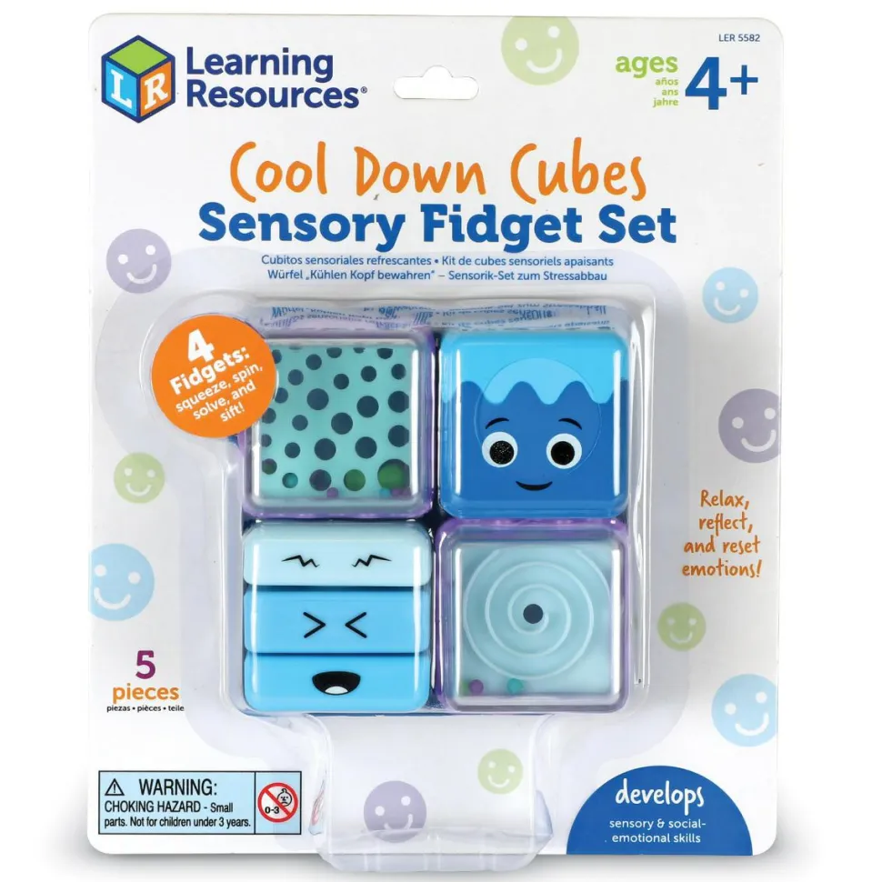 Fidget cubes - Få ro på, 4 stk