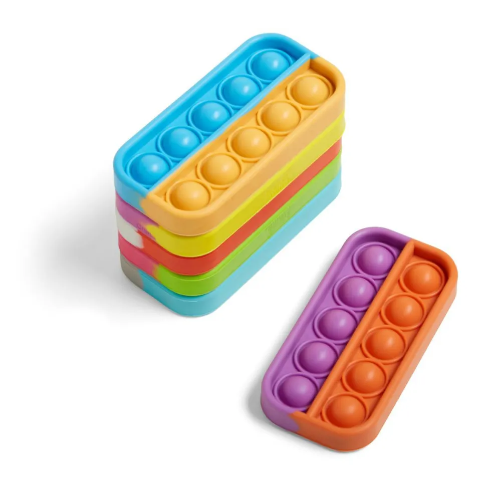Fidget poppers - Tæl til 10 (sæt med 6 stk)