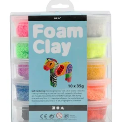 Foam Clay 10 x 35 gr. - Basisfarver
