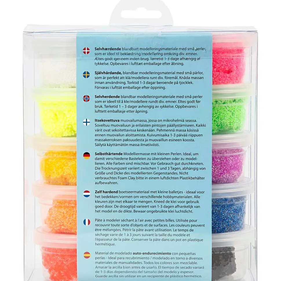 Foam Clay 10 x 35 gr. - Basisfarver