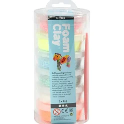 Foam Clay 6 x 14 gr. - Glitter