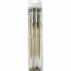 Gel kuglepen - Guld, 6 stk