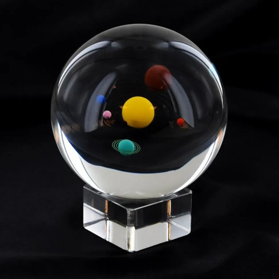 Glaskugle - Solsystemet, 8 cm