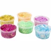 Glitter Clay 6 x 20 ml - Basisfarver