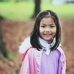 Glitterkappe med pelskant, str. 4-7 år