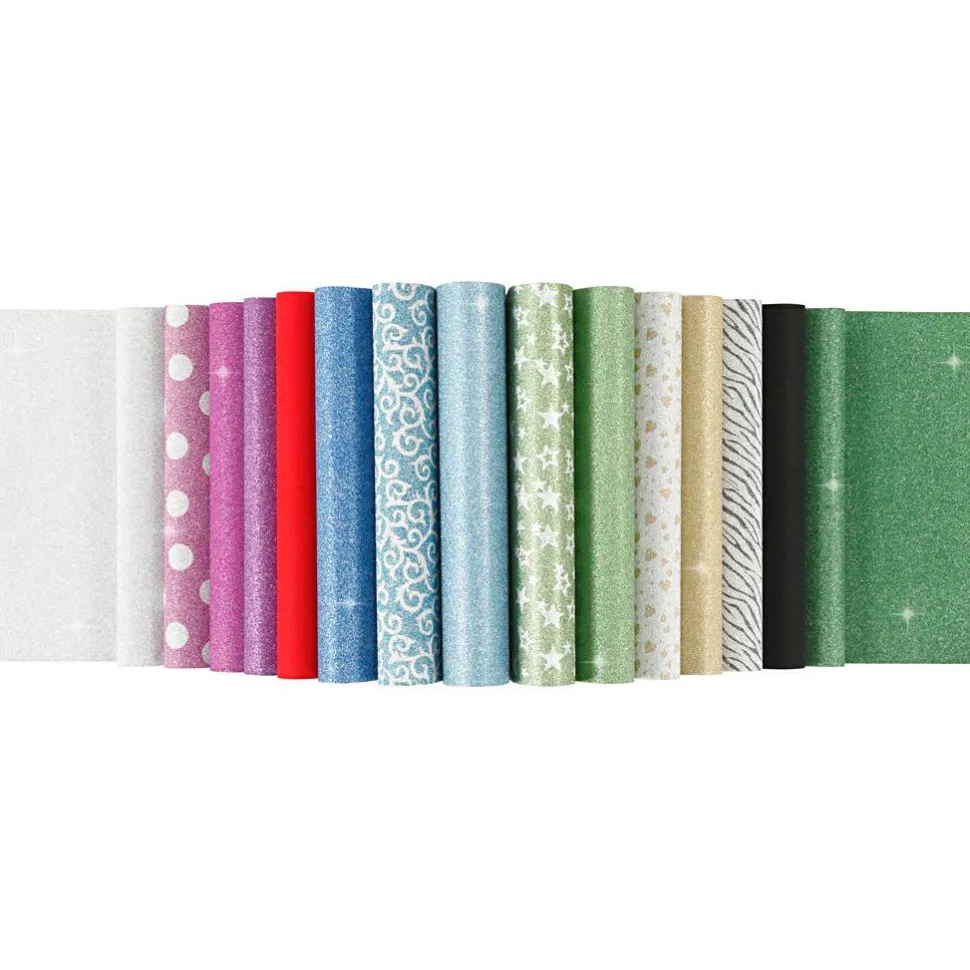 Glitterpapir A4, 30 ark