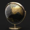Globus 20 cm - Sort/Guld