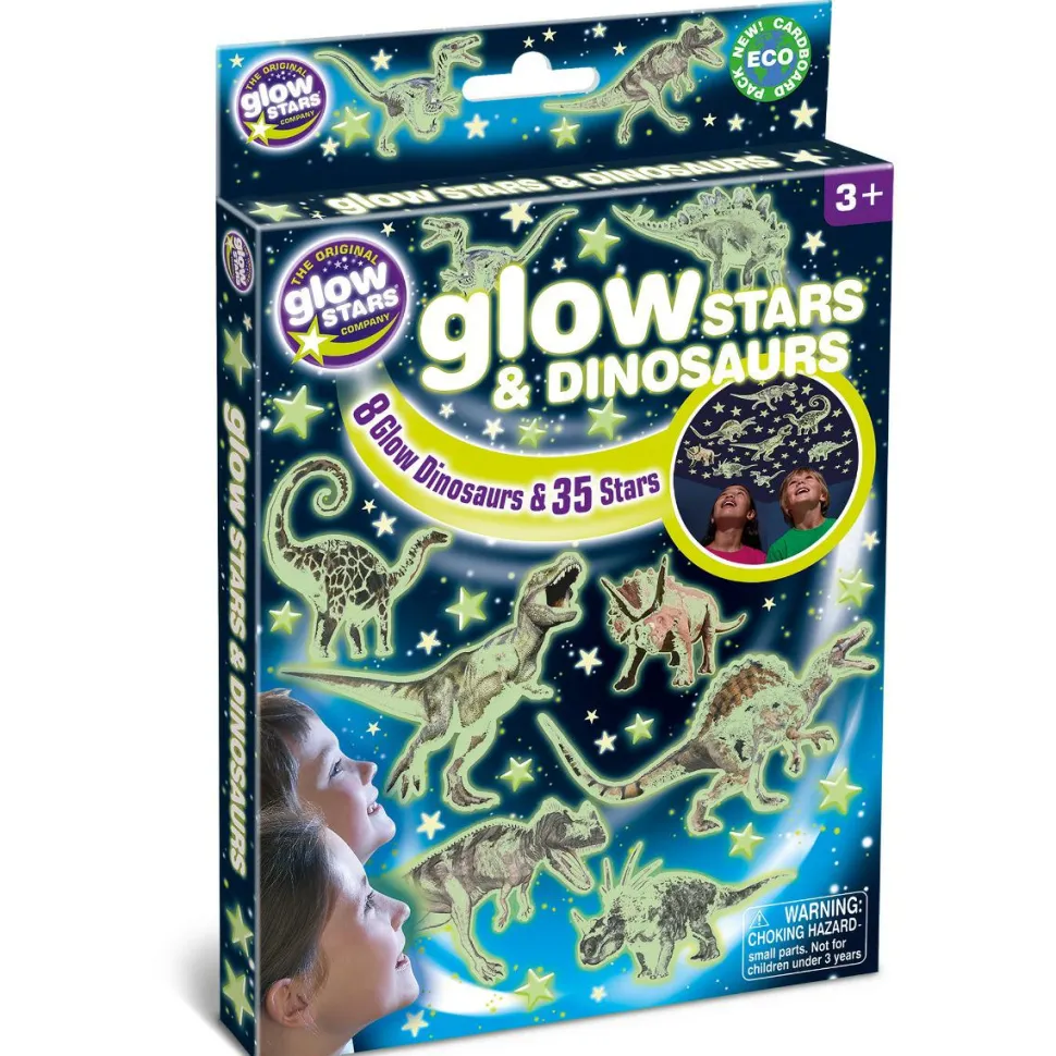 Glow - Dinosaurer + stjerner, 43 dele
