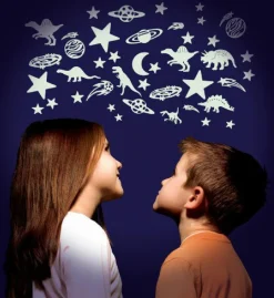 Glow - Dinosaurer + stjerner, 12 dele