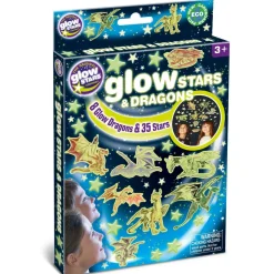 Glow - Drager + stjerner, 43 dele