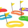 Golf puttehuller med flag, 6 stk