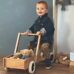 Gåvogn med gummihjul
