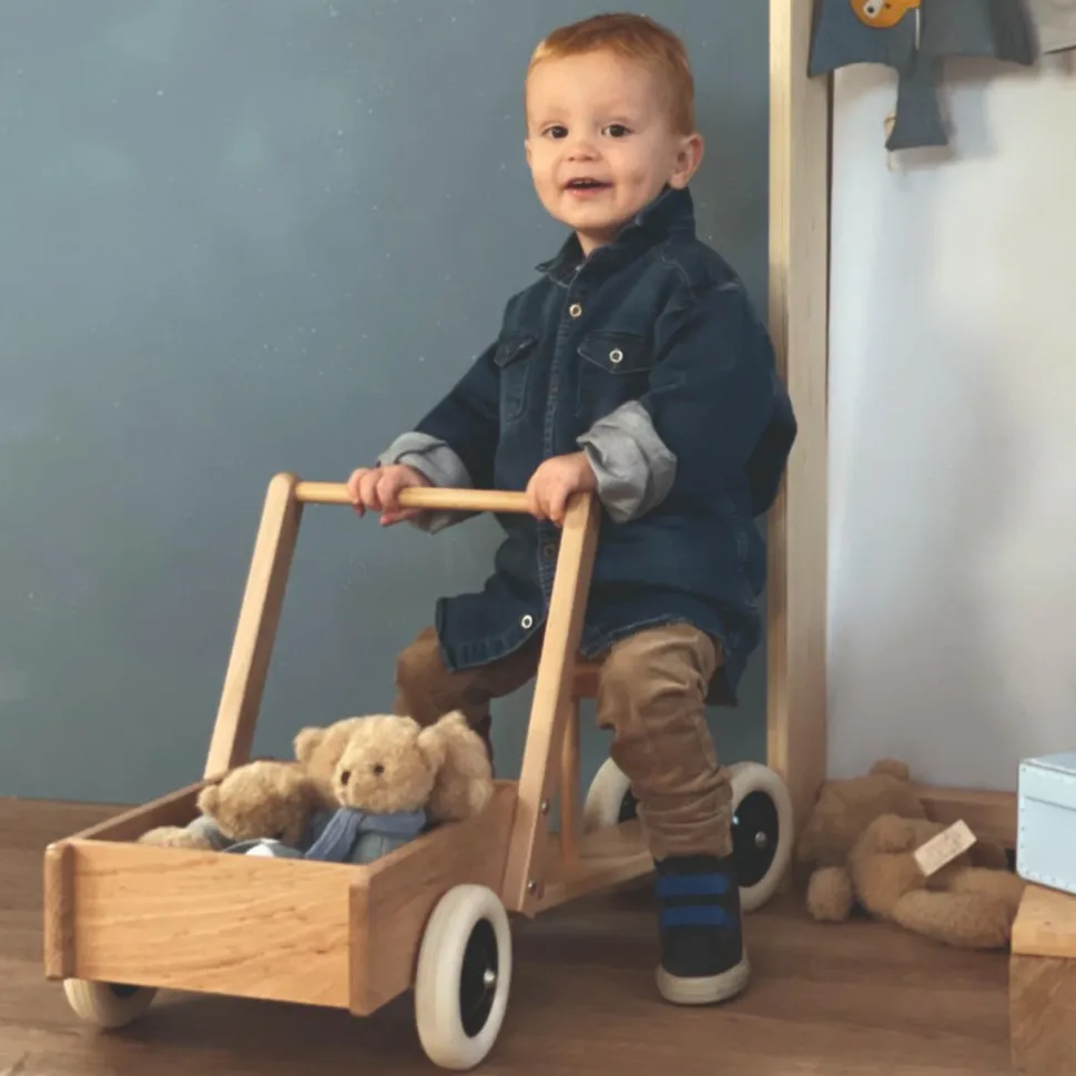 Gåvogn med gummihjul