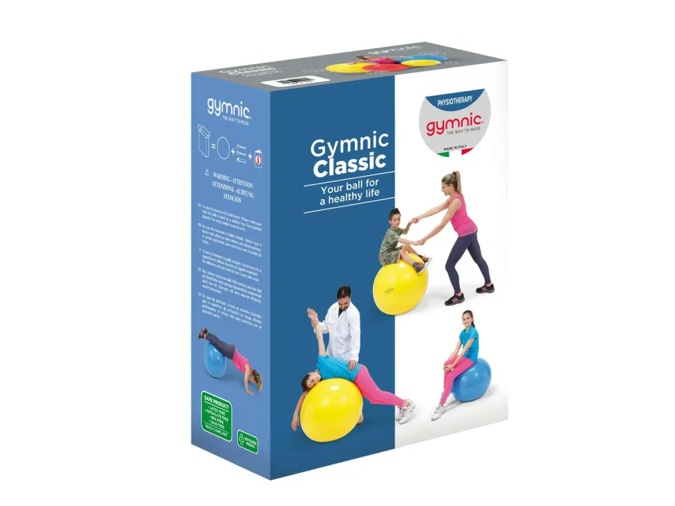 Gymnastikbold 75 cm gul