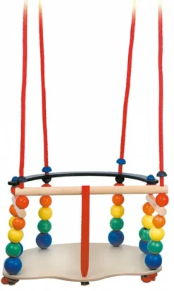 Gynge med træperler